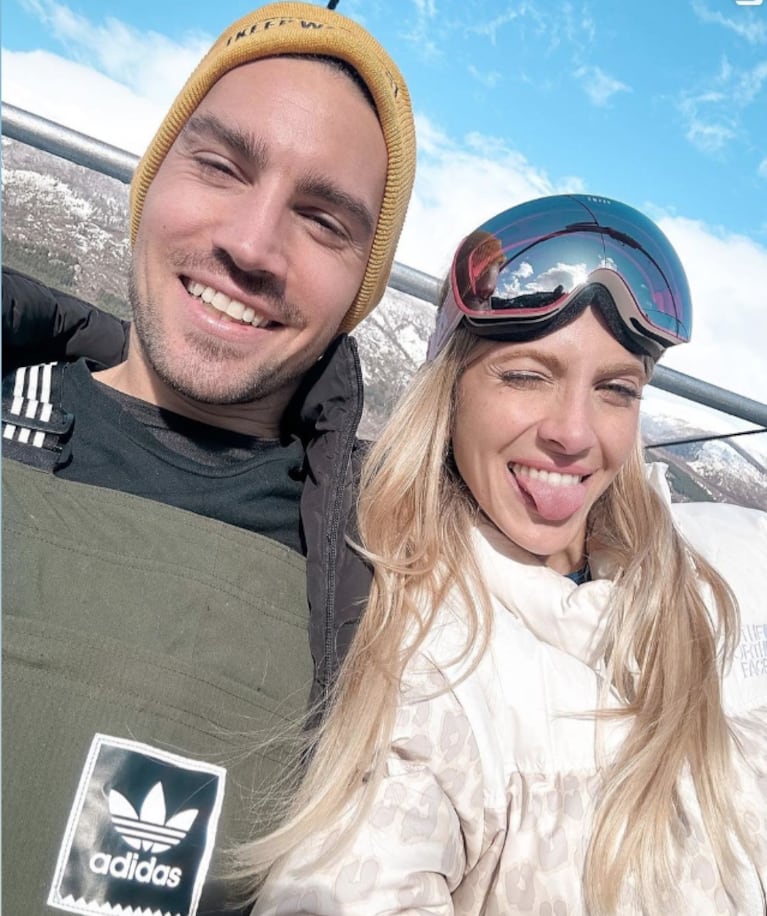 Las inolvidables vacaciones de Cande Ruggeri, Nico Maccari y la pequeña Vita en la nieve