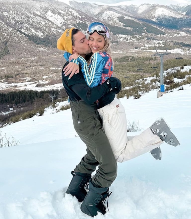 Las inolvidables vacaciones de Cande Ruggeri, Nico Maccari y la pequeña Vita en la nieve