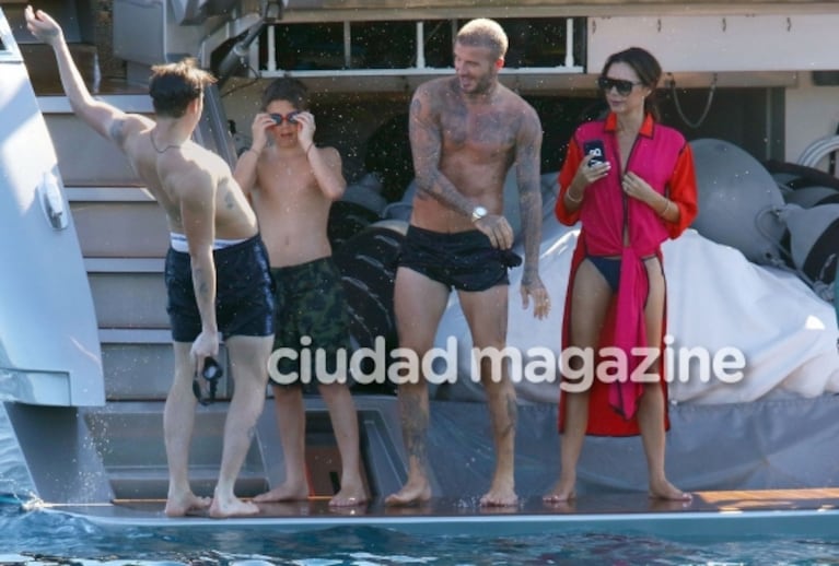 Las lujosas y apasionadas vacaciones de los Beckham en un yate: ¡mimos, lomazos y familia!