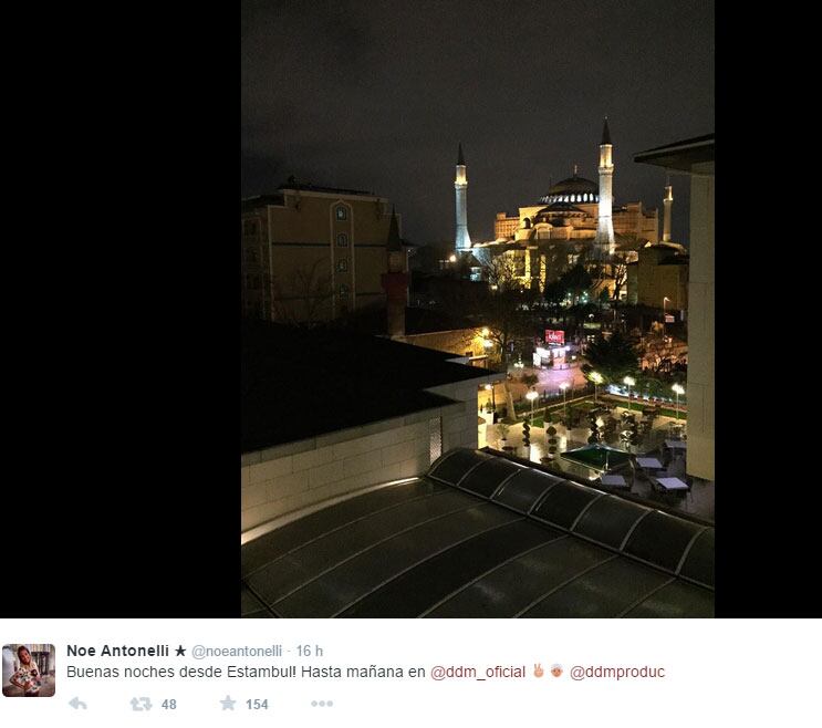 "Las mil y una noche" de la notera de El diario de Mariana en Estambul (Foto: Twitter)