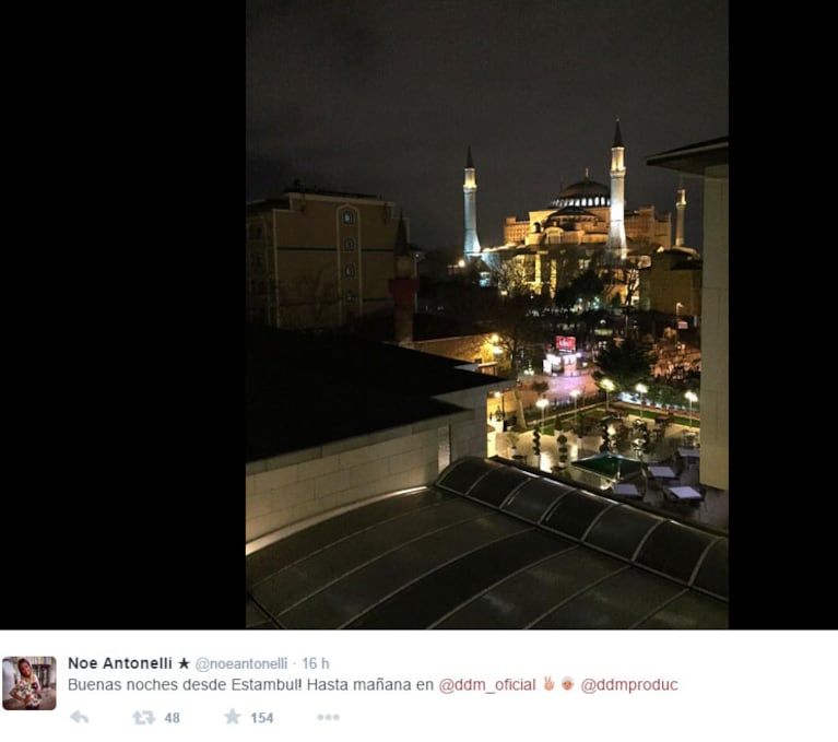 "Las mil y una noche" de la notera de El diario de Mariana en Estambul (Foto: Twitter)
