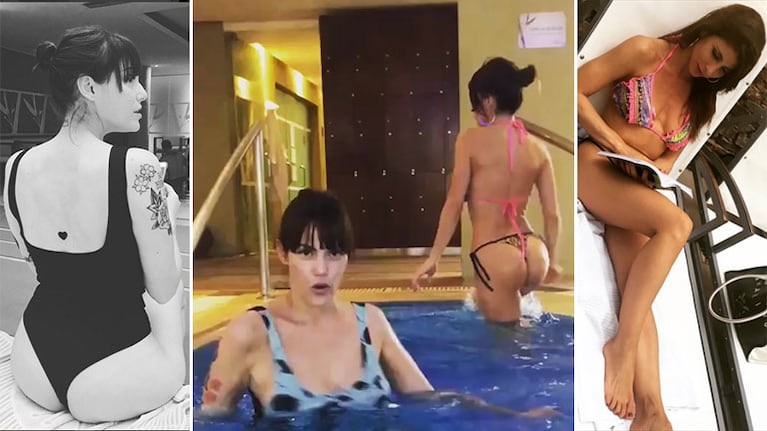 ¡Las panelistas se divierten! El video súper hot de Connie Ansaldi y Majo Martino en la pileta: "Ida y vuelta a Mar del Plata"