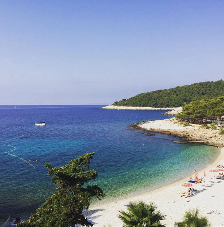 Las paradisíacas playas de Croacia (Fotos: Instagram).