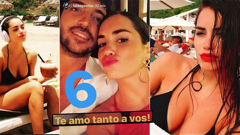 Las paradisíacas vacaciones de Lali Espósito junto a Santiago Mocorrea (Foto: Instagram)