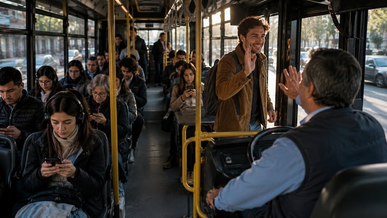 Las personas que saludan al colectivero tienen una sensibilidad especial