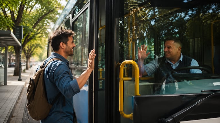Las personas que saludan al colectivero tienen una sensibilidad especial