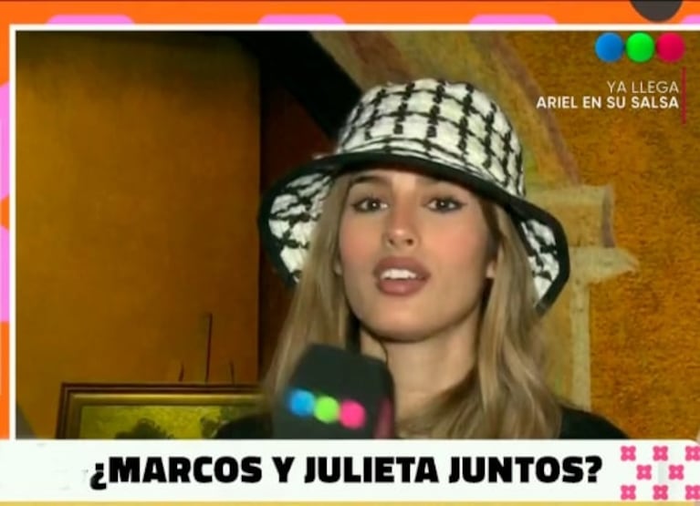 Las pícaras respuestas de Julieta Poggio sobre su fin de semana con Marcos Ginocchio en Córdoba: "Estuvo hermoso"