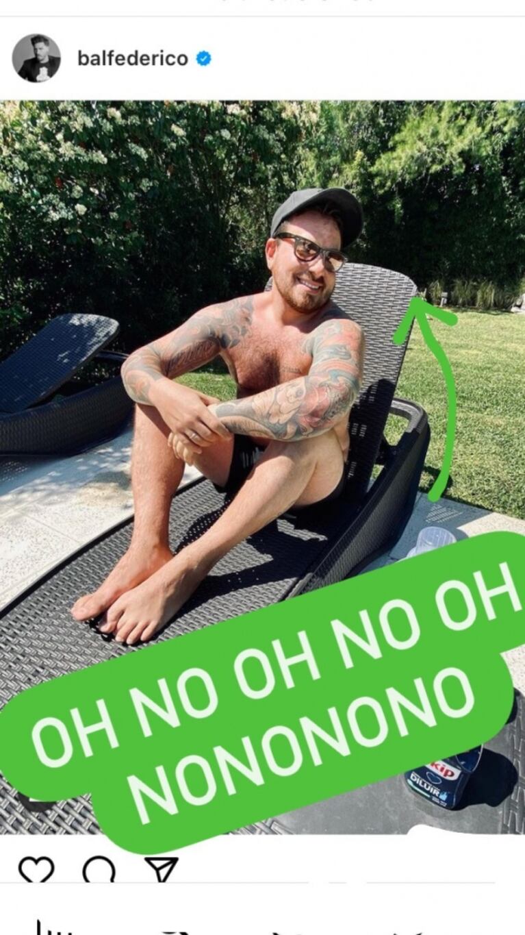 Las pistas del nuevo romance de Fede Bal: las fotos en su famosa "pileta hirviendo"