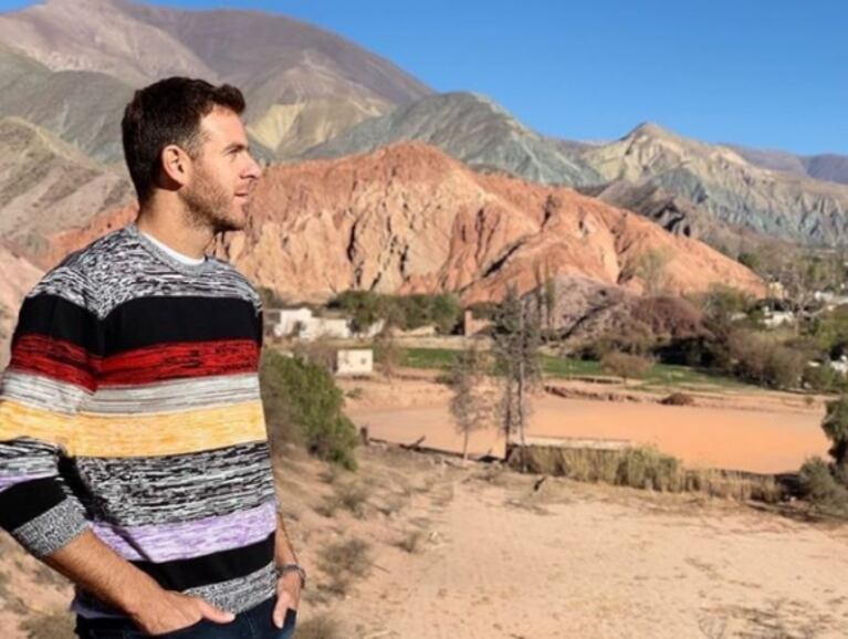 Las postales de la romántica escapada de Jujuy Jiménez y Del Potro a Jujuy: "Me llevo guardado todo el amor"