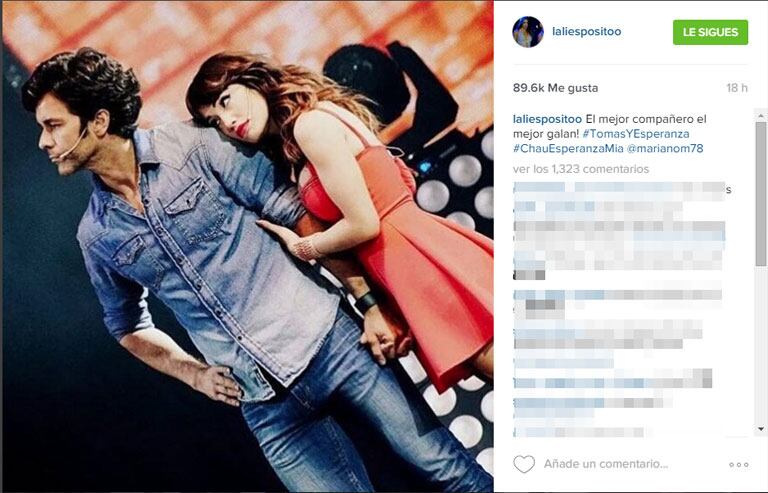 Las postales del final de grabaciones de Esperanza mía (Fotos: Instagram y Twitter). 