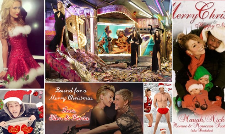 Las postales navideñas de los famosos de Hollywood. (Foto: Web)