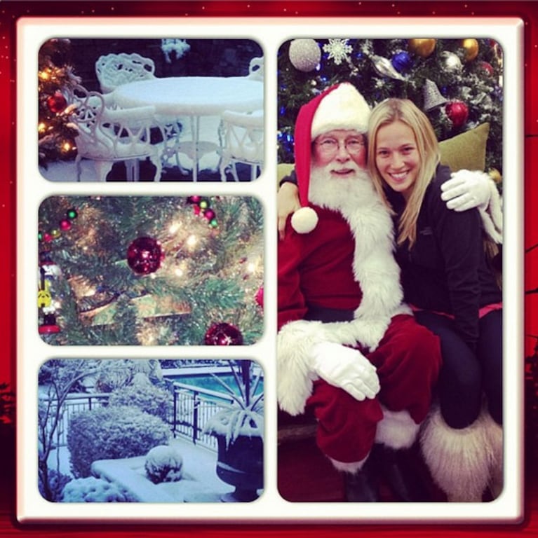 Las postales navideñas de Luisana Lopilato en Canadá. (Foto Instagram)