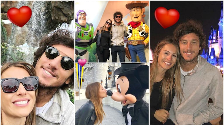 Las postales románticas de Pampita y Pico Mónaco en Orlando (Fotos: Instagram e Instagram Stories)