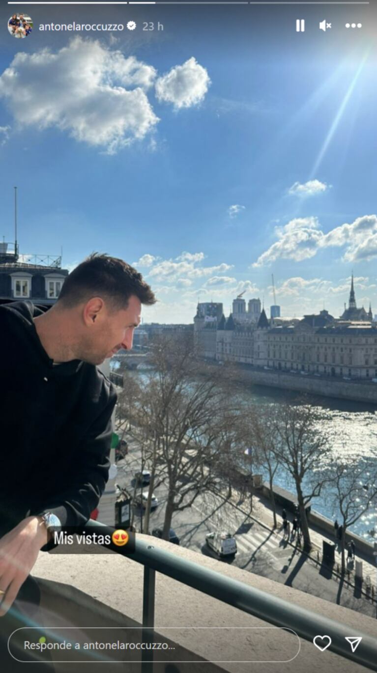 Las primeras fotos de Lionel Messi en París tras haberse consagrado como el Mejor Futbolista del Mundo