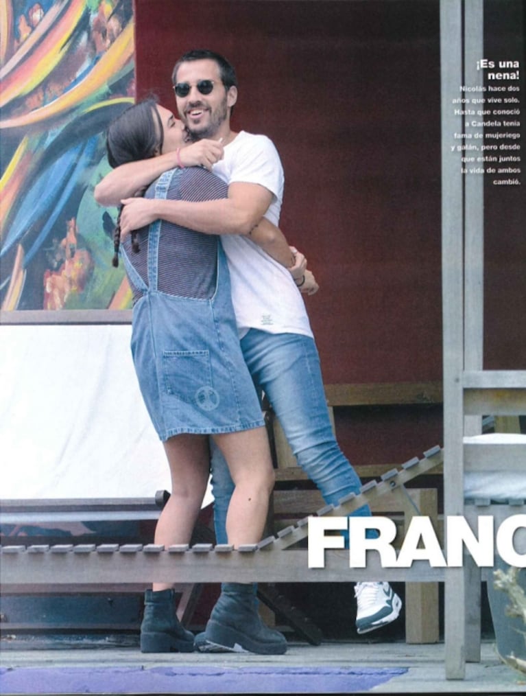 Las primeras fotos de Nicolás Francella junto a su novia en Punta del Este: besos, mimos y sonrisas