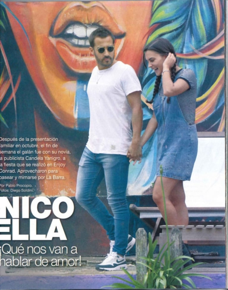 Las primeras fotos de Nicolás Francella junto a su novia en Punta del Este: besos, mimos y sonrisas