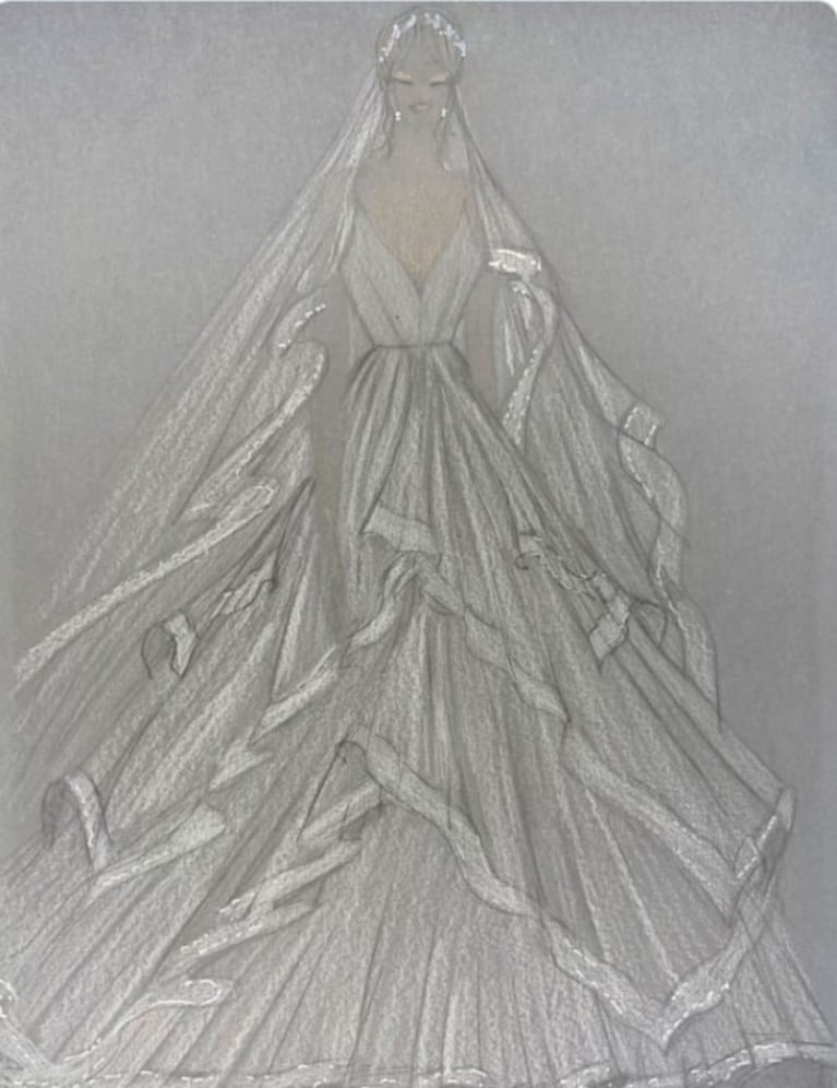  Las primeras fotos de Pampita con el vestido de novia, de la mano de sus hijos camino al altar