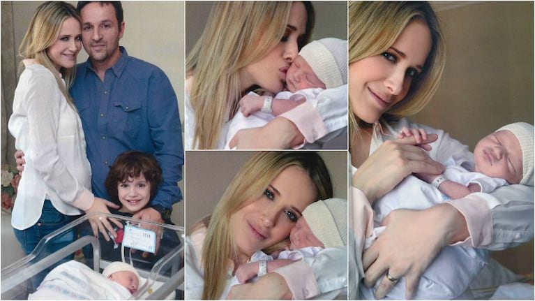 Las primeras fotos de Rocco, el segundo hijo de Julieta Prandi y Claudio Contardi (Fotos: Gente)