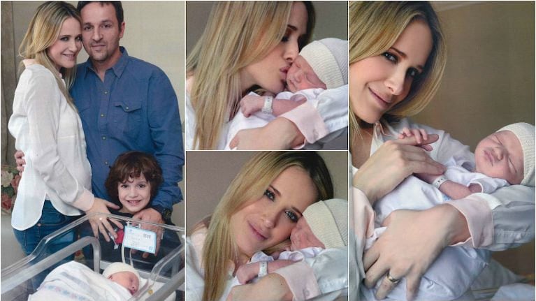 Las primeras fotos de Rocco, el segundo hijo de Julieta Prandi y Claudio Contardi (Fotos: Gente)