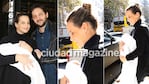 Las primeras fotos de Sabrina Garciarena y Germán Paoloski junto a su bebé (Foto: Movilpress)