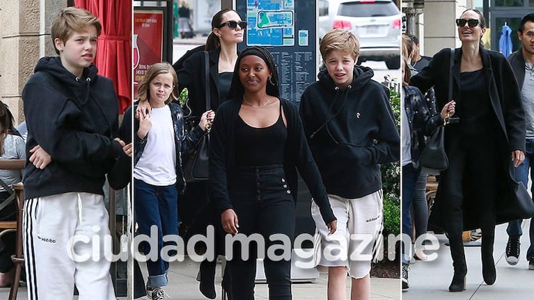 Las primeras imágenes de Shiloh, la hija de Angelina Jolie y Brad Pitt, tras iniciar su cambio de género. (Foto: Grosby Group)