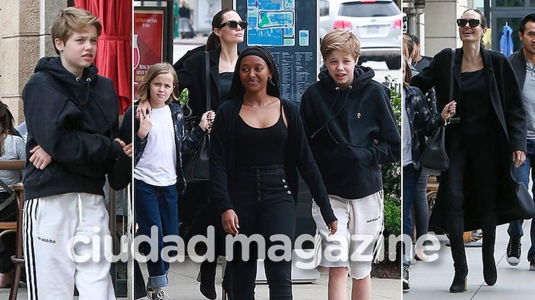Las primeras imágenes de Shiloh, la hija de Angelina Jolie y Brad Pitt, tras iniciar su cambio de género. (Foto: Grosby Group)