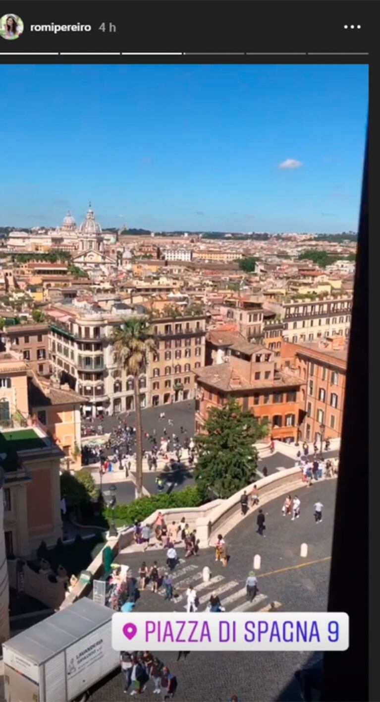 Las primeras postales de la luna de miel de Jorge Rial y Romina Pereiro en Italia