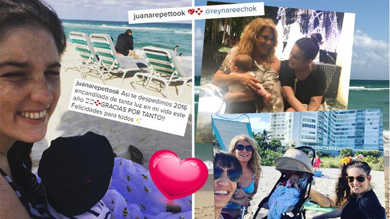 Las primeras vacaciones de Juana Repetto y su hijo, Toribio. (Foto: Instagram)