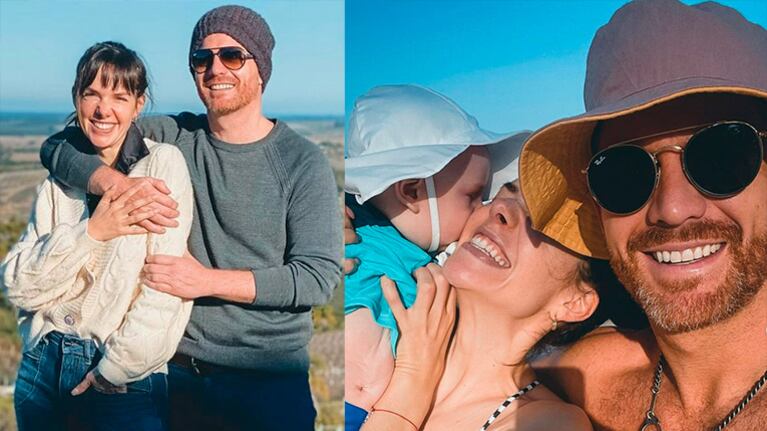 Las primeras vacaciones de Julieta Nair Calvo con su novio y su hijo en una playa paradisíaca.