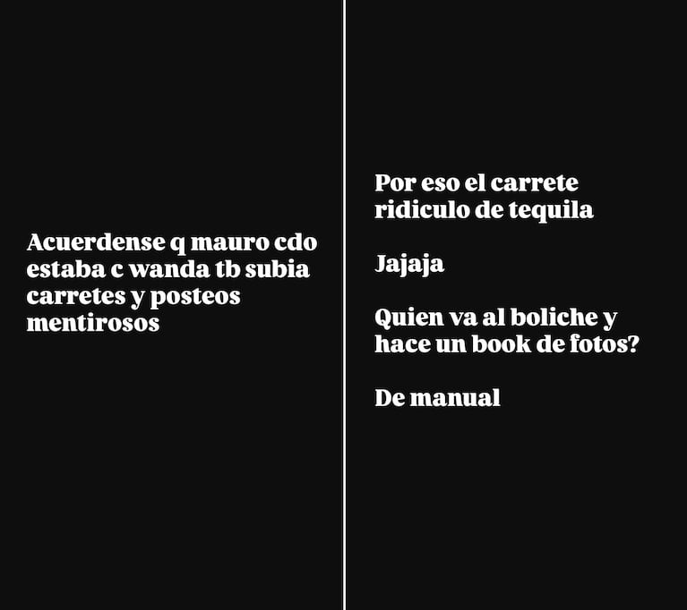 Las publicaciones de Yanina Latorre sobre Mauro Icardi y la China Suárez (Fotos: capturas Instagram @yanilatorre)