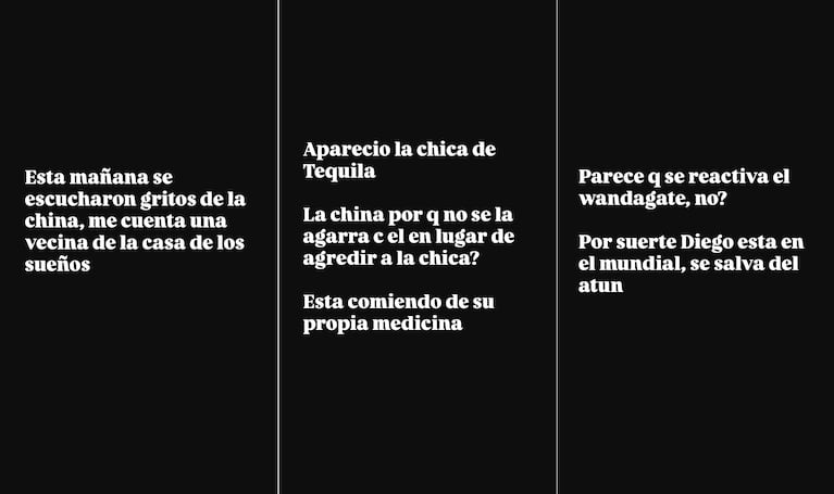 Las publicaciones de Yanina Latorre sobre Mauro Icardi y la China Suárez (Fotos: capturas Instagram @yanilatorre)