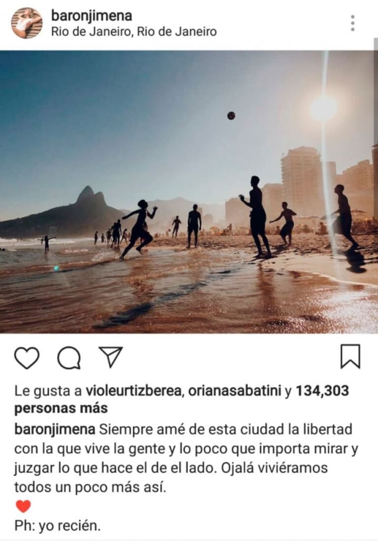 Las reacciones 2.0 de Jimena Barón y Rodrigo Romero, tras las críticas por su apasionado romance