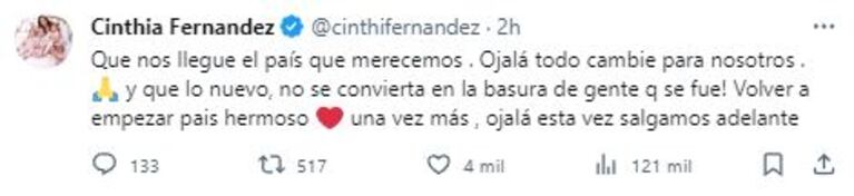 Las reacciones de los famosos tras la victoria de Javier Milei (Foto: Twitter / X)