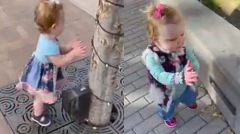 Las redes sociales caen rendidas a la naturalidad con la que una niña pequeña cree que todo es un dispensador de gel