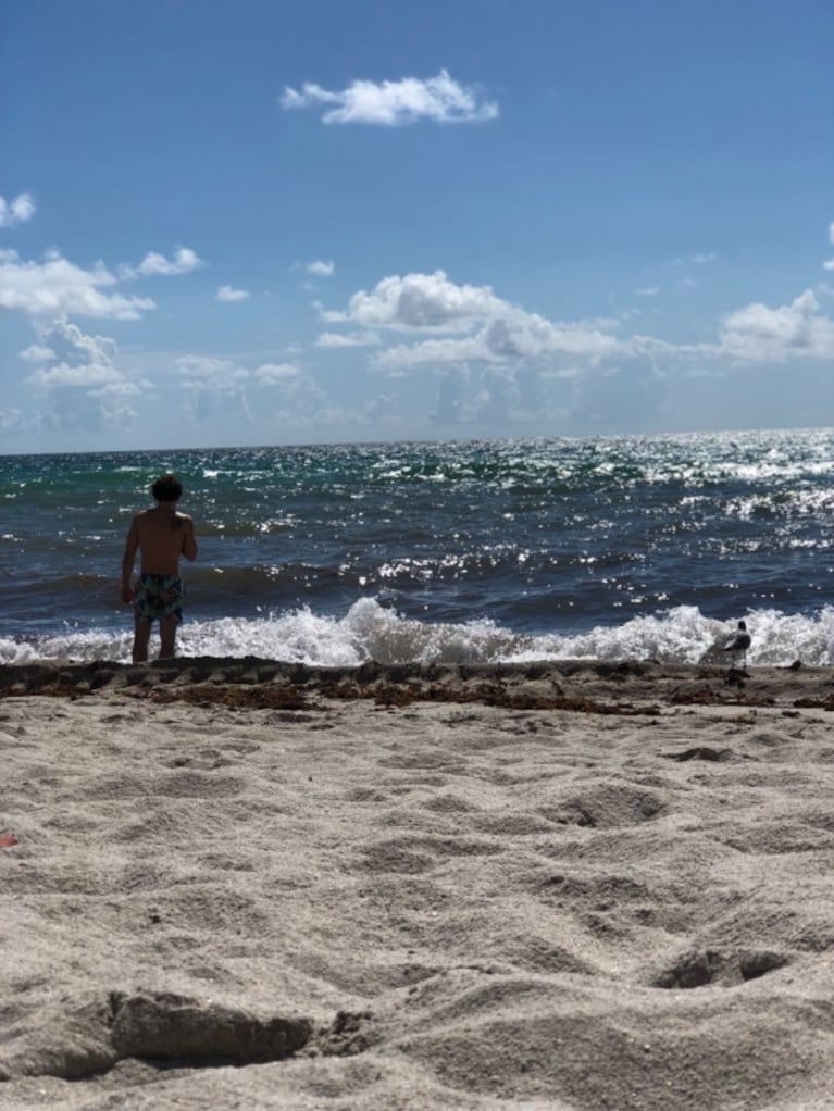 Las románticas mini vacaciones de Silvina Escudero en Miami: "Fui con Fede, pero no quiere salir en las fotos"