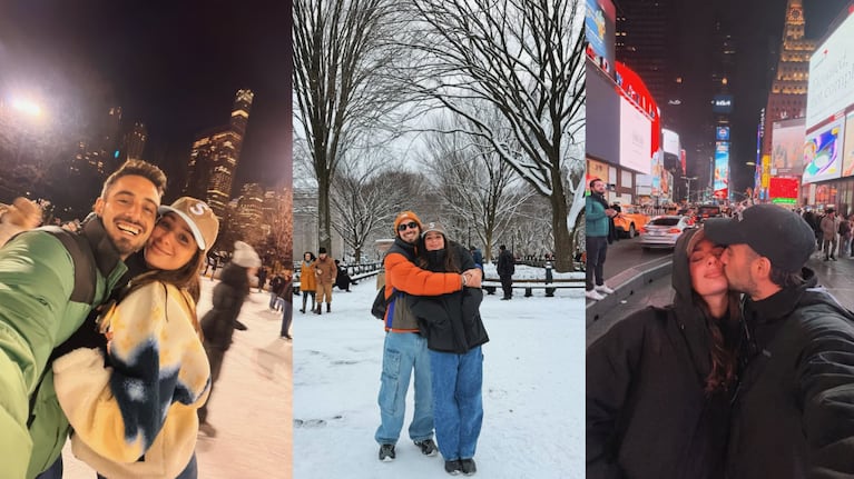 Las románticas postales de Nico Occhiato y Flor Jazmín Peña en Nueva York para cerrar el año | Créditos: Instagram @nicoocchiato @florjazminpe
