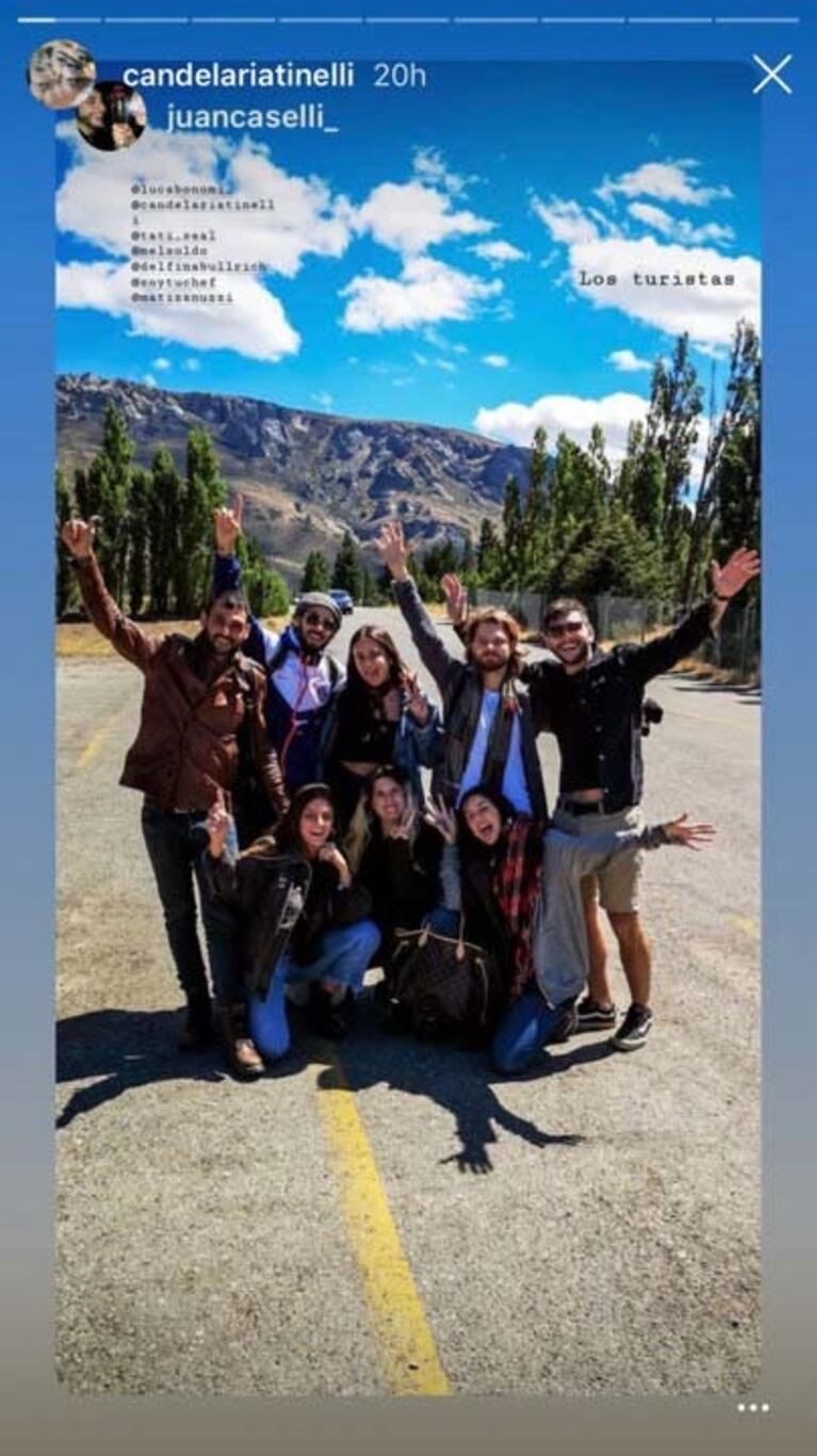 Las románticas vacaciones de Cande Tinelli y su novio, Luca Bonomi, en la Patagonia: "Te amo"