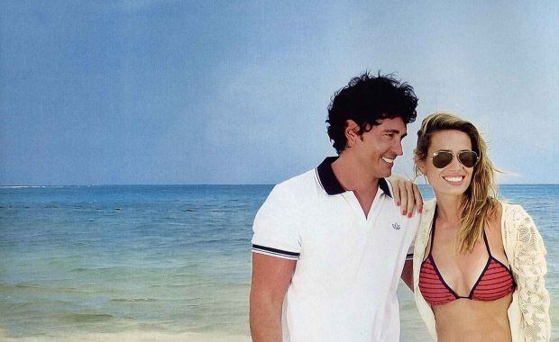 Las románticas vacaciones de Ivana Saccani y Sebastián Estevanez en México. (Foto: Caras) 