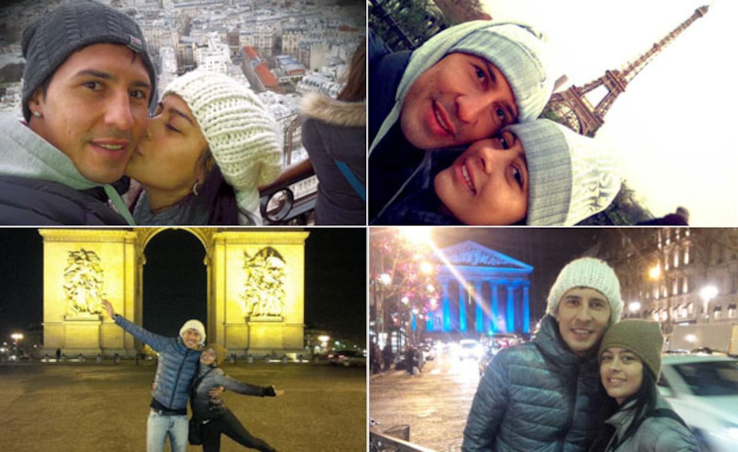 Las románticas vacaciones de Larissa Riquelme y Jonathan Fabbro (Foto: Twitter)