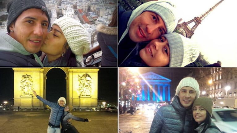 Las románticas vacaciones de Larissa Riquelme y Jonathan Fabbro (Foto: Twitter)