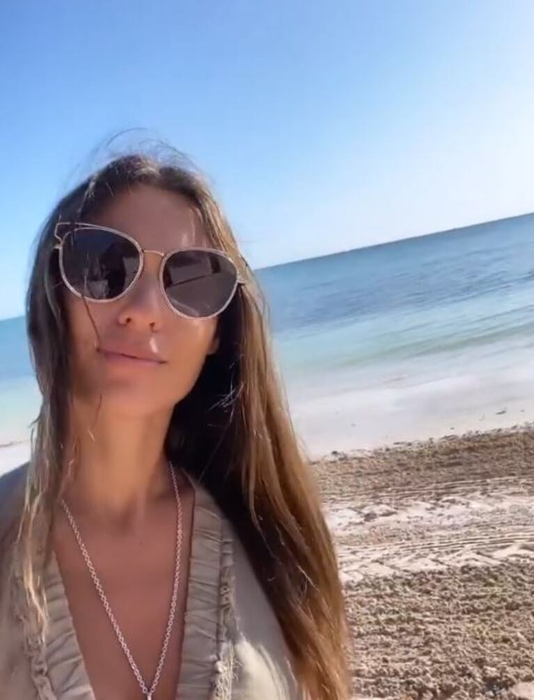 Las románticas vacaciones de Pampita y Roberto García Moritán en la Riviera Maya: mimos en el hotel y playa