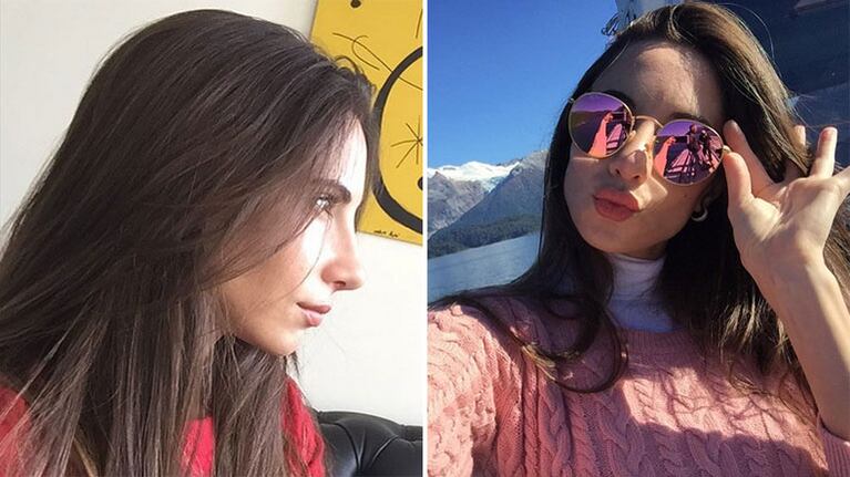 Las selfies de Magui Bravi en las que luce su renovada nariz. Foto: Instagram