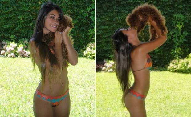Las sensuales fotos de Antonella Roccuzzo. (Fotos: Web)