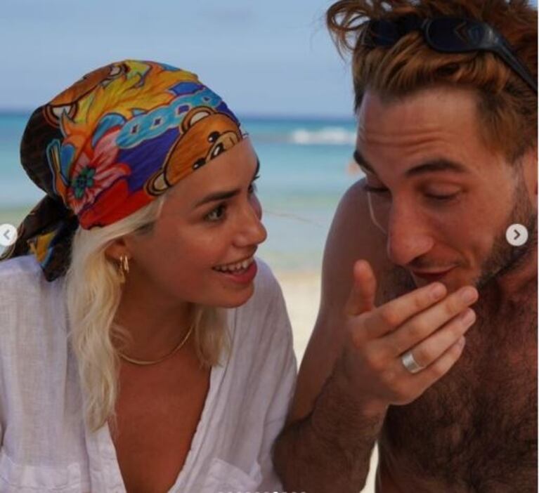 Las sensuales y divertidas postales de Lali Espósito pasándola increíble con sus amigos en Ibiza: "Mi escudo de amor"