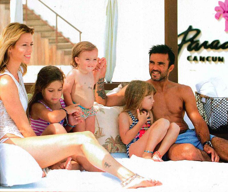 Las soñadas vacaciones en familia de Nicole Neumann y Fabián Cubero en Cancún. Foto: Caras