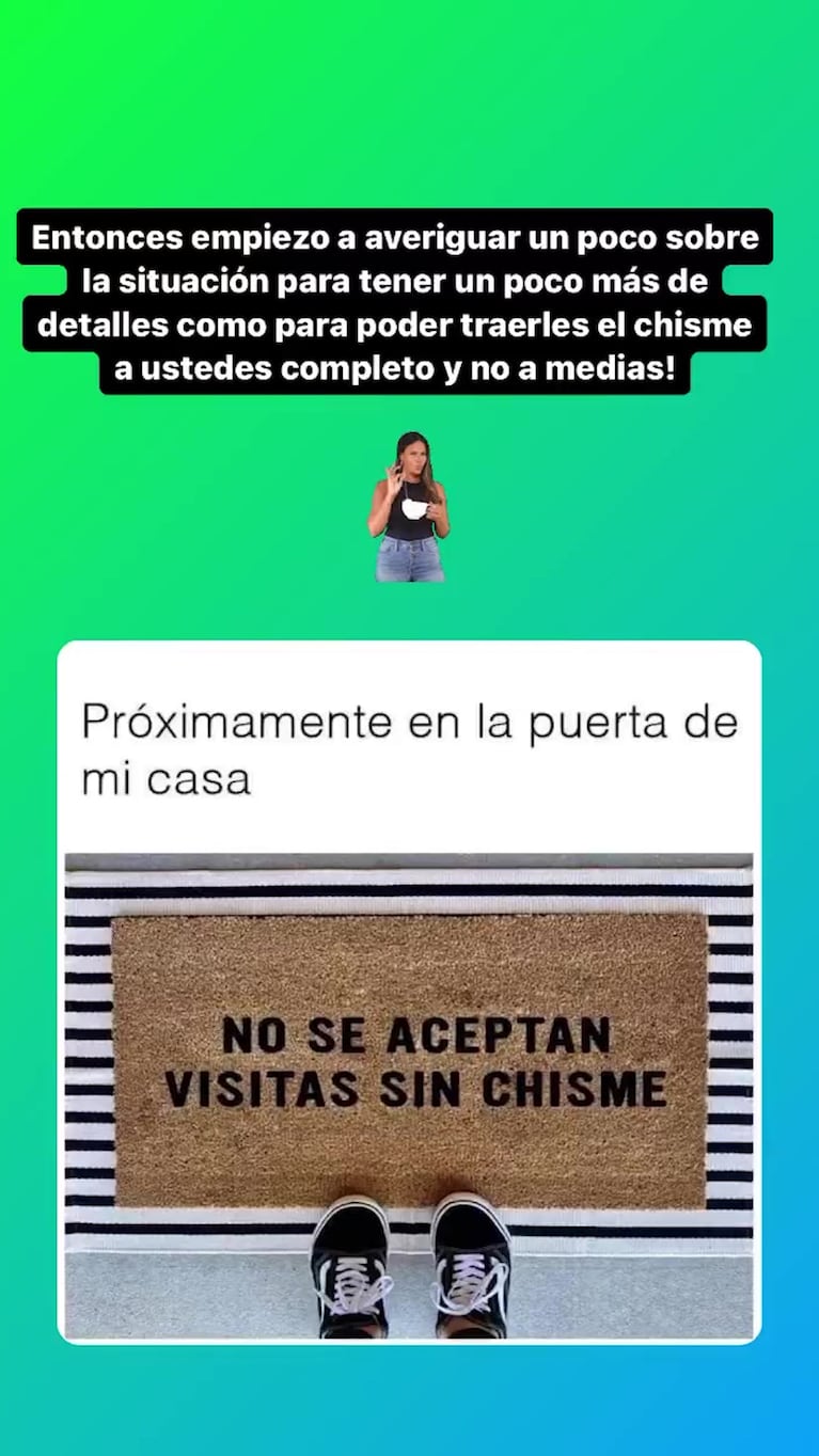 Las stories sobre el nuevo litigio entre el Kun Aguero y Sofía Calzetti (Fotos: Instagram)