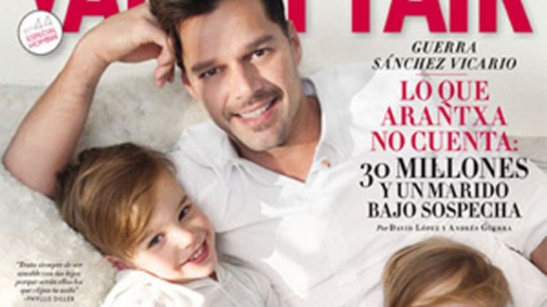 Las tapa de la revista Vanity Fair con Ricky Martin y sus hijos Matteo y Valentino. (Foto: Vanity Fair.es)
