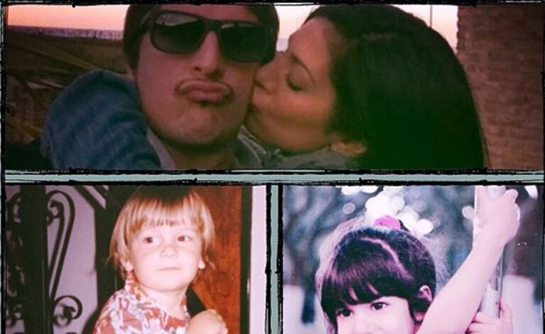 Las tiernas fotos de Silvina Escudero y su novio (Foto: Twitter).