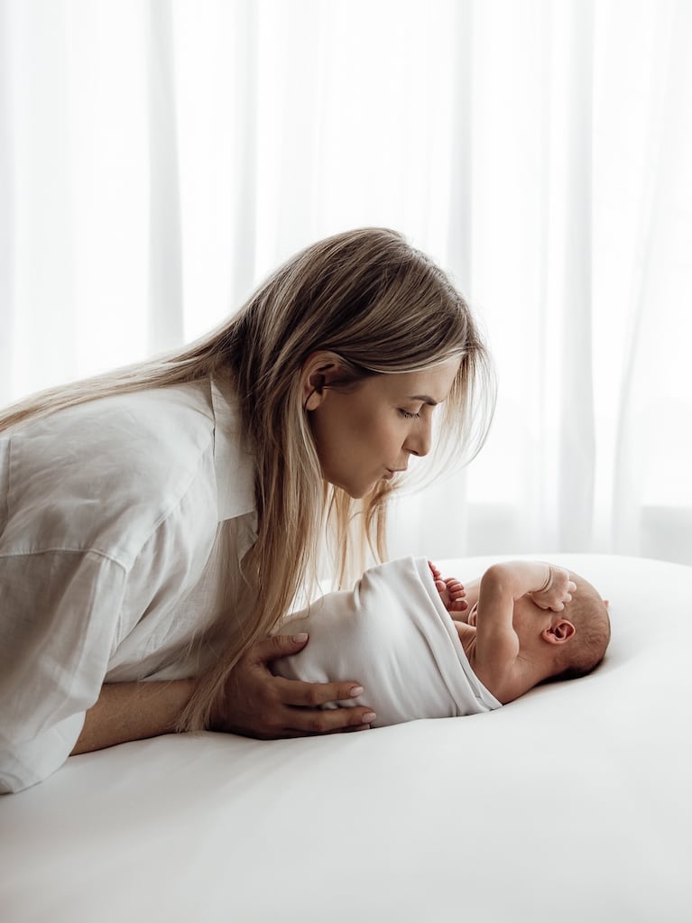 Las tiernas fotos de Sofía Aldrey con su hijo recién nacido (Foto de Instagram)