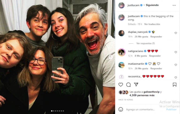 Las tiernas fotos familiares de Pablo Echarri y Nancy Dupláa con sus hijos